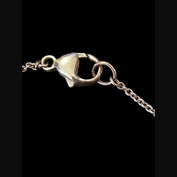 925 Sterling SIlver Multi Colored Natural Pearl 8.7mm 18" Long Necklace - Picture 6 of 6